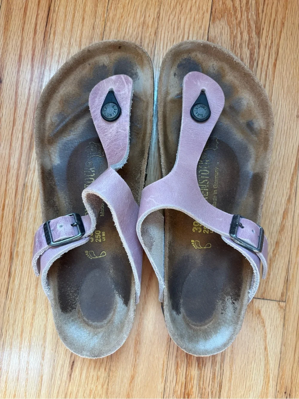 Birkenstock 39 Nubuck Gizeh Faded Purple - Picture 1 of 6